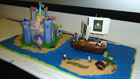Castle with boat cake