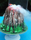 Volcano cake