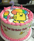 Pink birthday cake