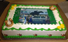 Photo cake horse racing